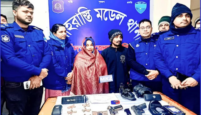 খিলক্ষেত থানা থেকে লুট হওয়া অস্ত্র চাঁদপুরে উদ্ধার